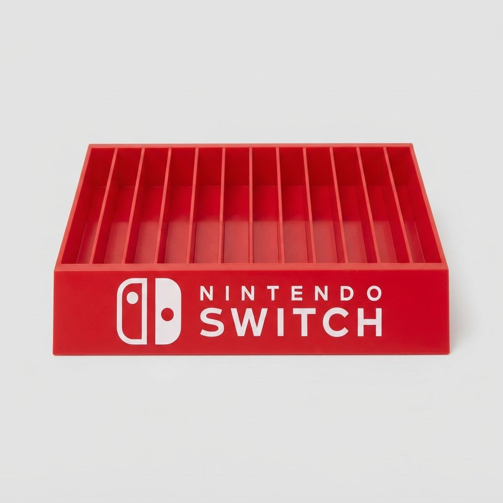 Nintendo Switch Game Storage Rack - Red – front view