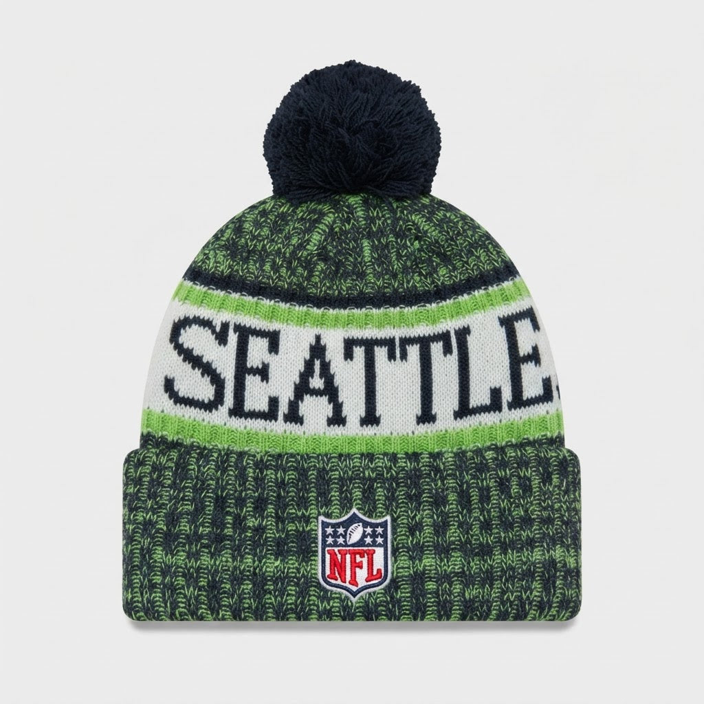 Seattle Seahawks New Era Pom Beanie Hat - Brand New – photo 2 of 2