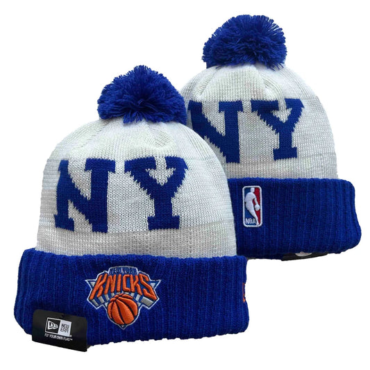 New Era New York Knicks NBA Edition Pom Beanie – front view