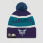 Charlotte Hornets New Era NBA Pom Beanie Winter Hat – front view