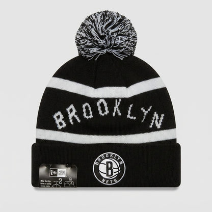 Brooklyn Nets New Era Pom Beanie New With Tags – front view