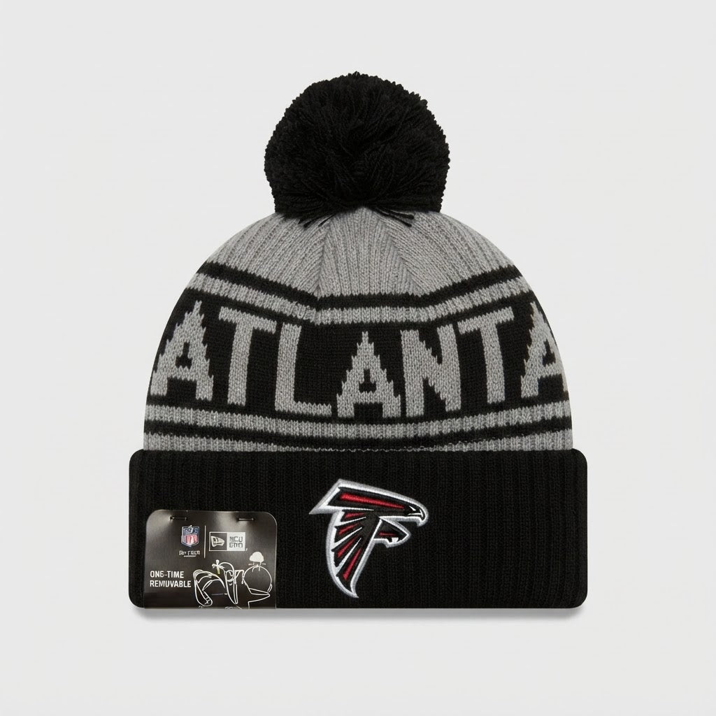Atlanta Falcons New Era Pom Beanie New with Tags – front view