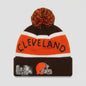 New Era Cleveland Browns NFL Pom Beanie New With Tags – front view