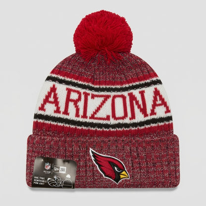 New Era Arizona Cardinals NFL Pom Beanie Knit Cap New with Tags – front view