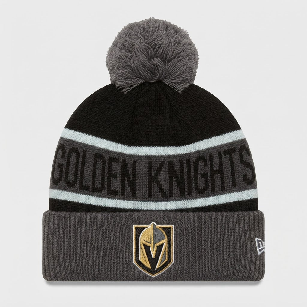 Vegas Golden Knights New Era NHL Pom Beanie New with Tags – front view