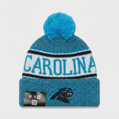 New Era Carolina Panthers NFL Pom Beanie - New with Tags – front view