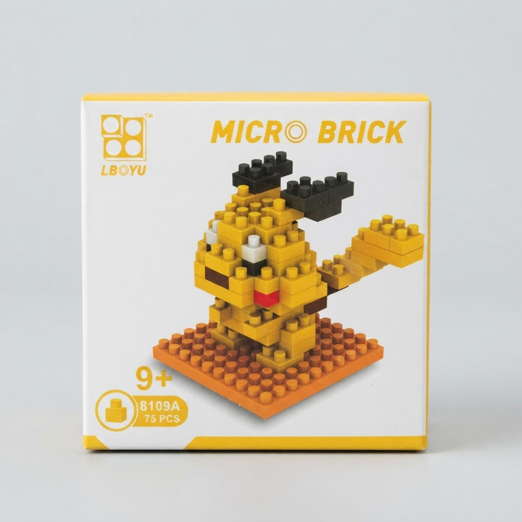 Lboyu Pokémon Pikachu Micro Brick Building Set 75 Pieces – front view