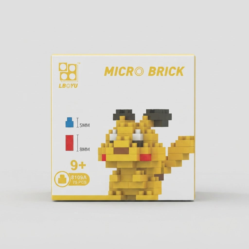 Lboyu Pokémon Pikachu Micro Brick Building Set 75 Pieces – photo 2 of 3