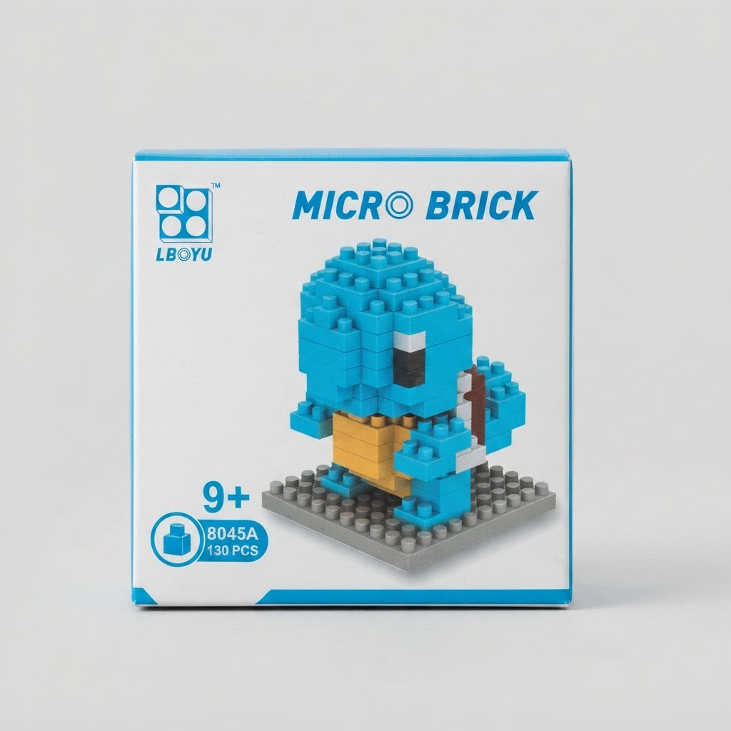 Lboyu Squirtle Micro Brick Building Set 130 Pieces – front view
