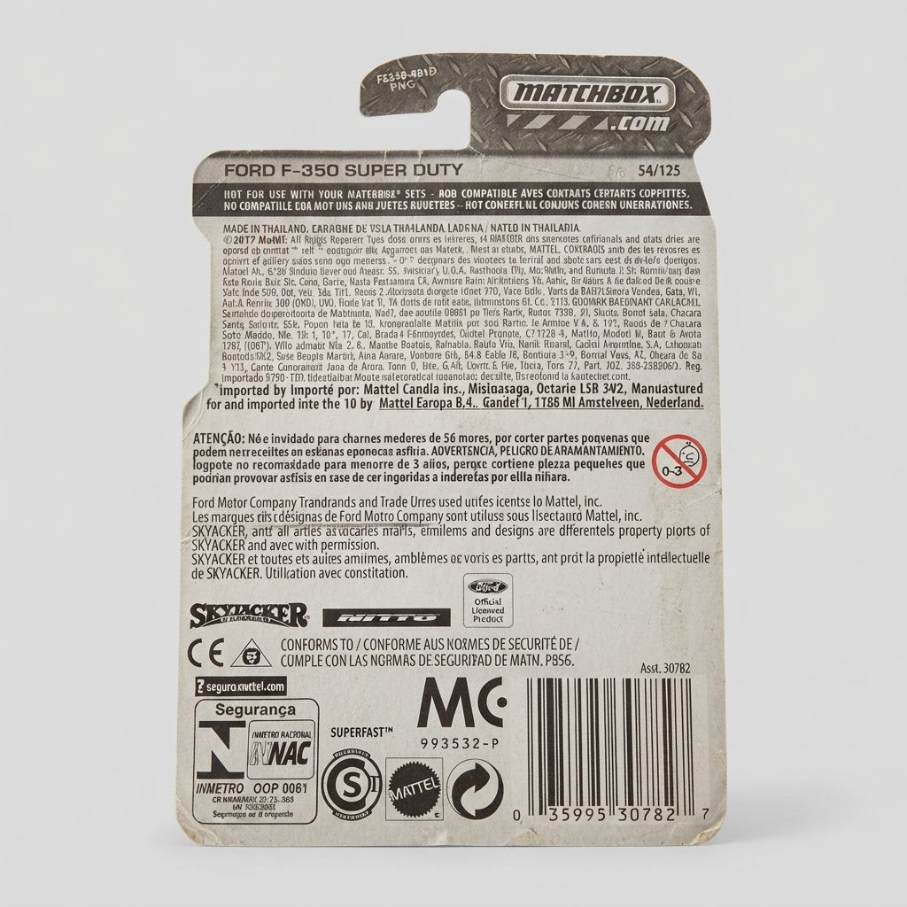 2017 Matchbox Ford F-350 Super Duty MBX Rescue New in Blister Pack – photo 2 of 2