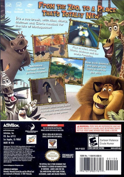 Madagascar Nintendo GameCube Players Choice Complete in Box – photo 3 of 5