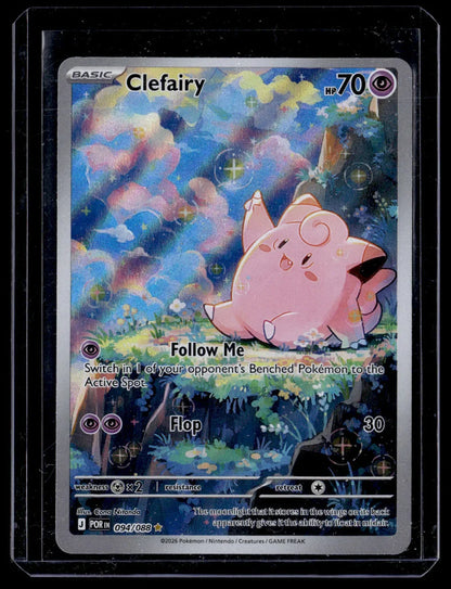 Clefairy 094/88 Illustration Rare Pokémon Trading Card Near Mint – front view