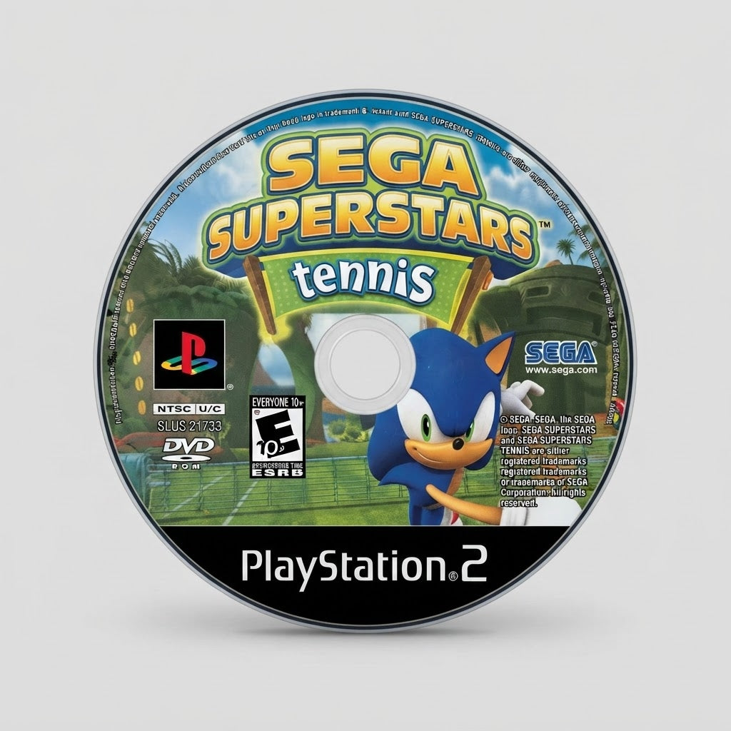 Sega Superstars Tennis for PlayStation 2 (Disc and Case) – front view