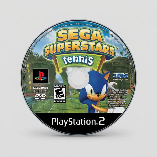 Sega Superstars Tennis for PlayStation 2 (Disc and Case) – front view