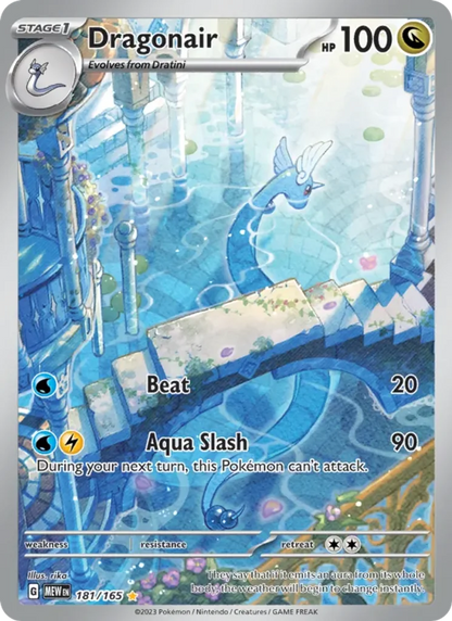 Dragonair 181/165 Pokémon TCG 151 Illustration Rare Near Mint – photo 3 of 3