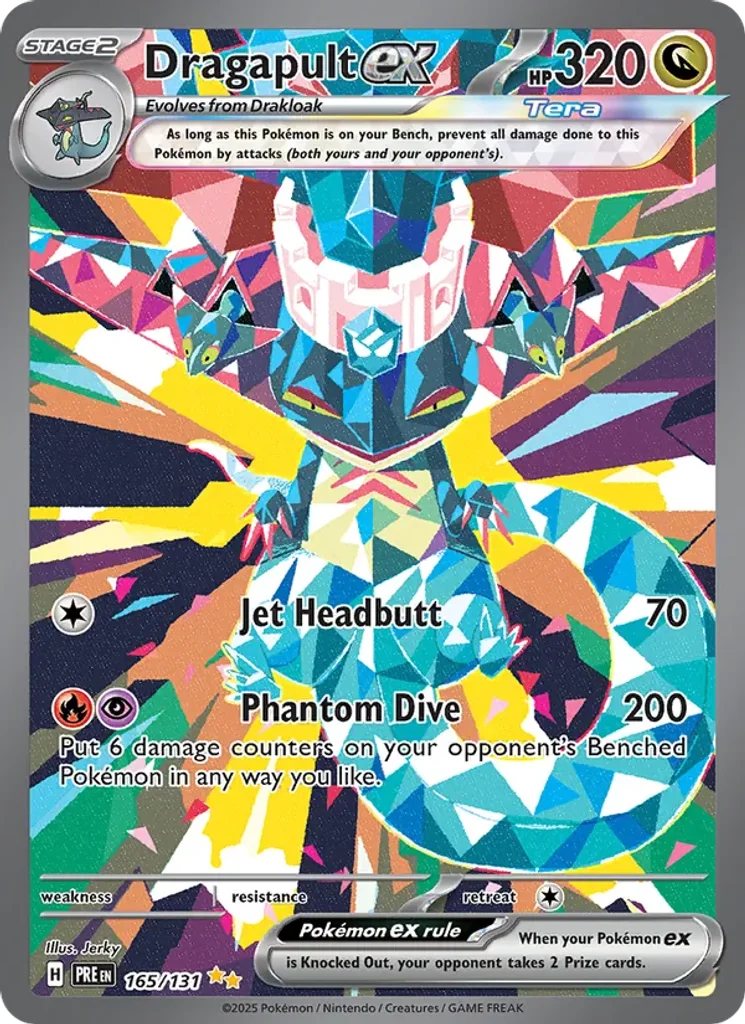 Dragapult ex 165/131 Prismatic Evolutions Pokémon TCG Near Mint – photo 3 of 3
