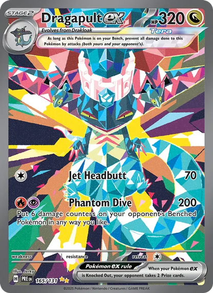 Dragapult ex 165/131 Prismatic Evolutions Pokémon TCG Near Mint – photo 3 of 3