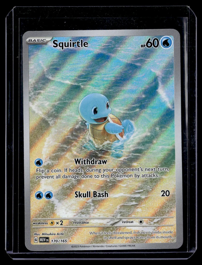 Squirtle #170/165 Scarlet & Violet 151 Illustration Rare Near Mint – front view
