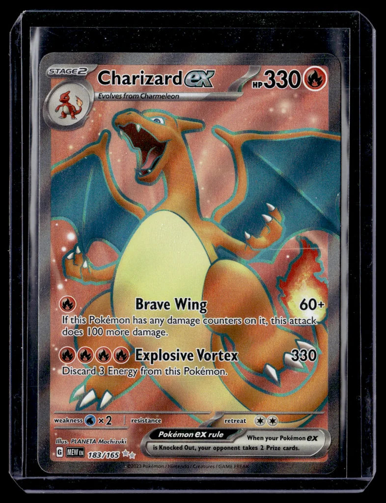 Charizard ex 183/165 Scarlet & Violet 151 Ultra Rare Near Mint – front view