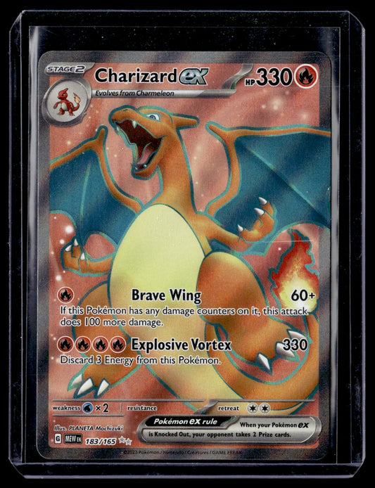 Charizard ex 183/165 Scarlet & Violet 151 Ultra Rare Near Mint – front view