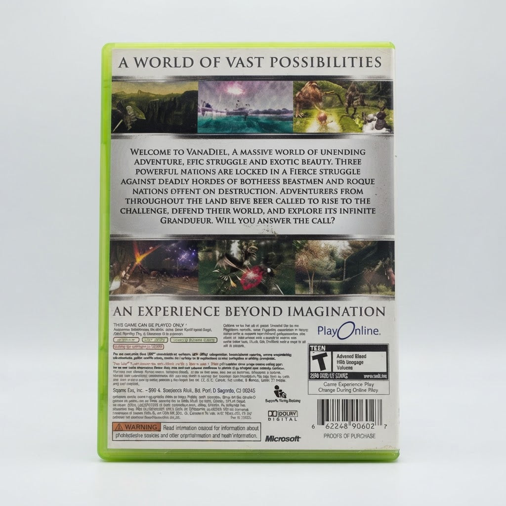 Final Fantasy XI Online (Xbox 360) – Complete w/ Case & Manual – photo 3 of 4