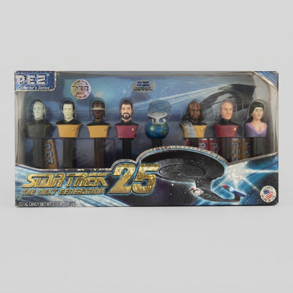 Star Trek TNG 25th Anniversary PEZ Collector Set – front view