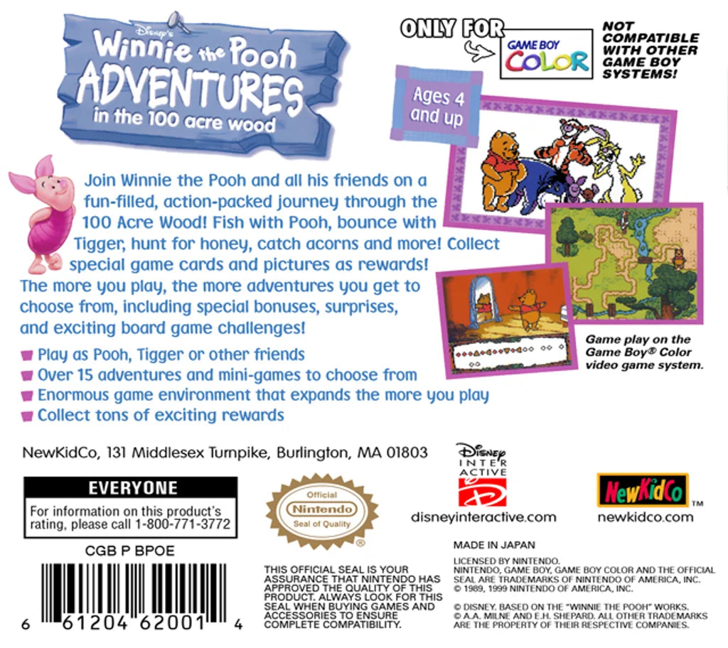 Disney's Winnie the Pooh: Adventures in the 100 Acre Wood for GBC, Loose – photo 4 of 6