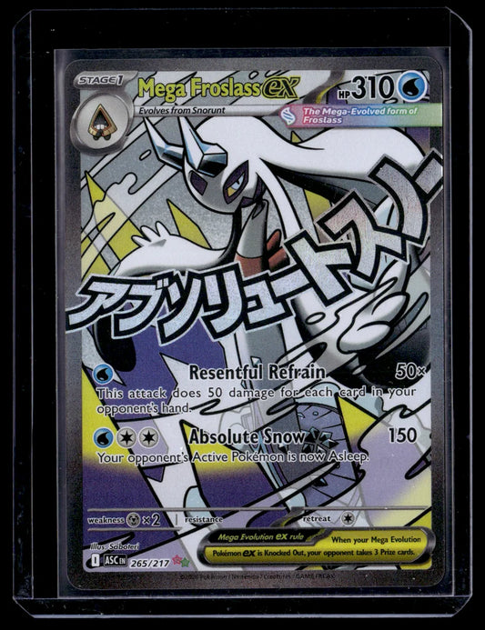 Mega Froslass ex 265/217 Ascended Heroes Pokémon TCG Near Mint – front view