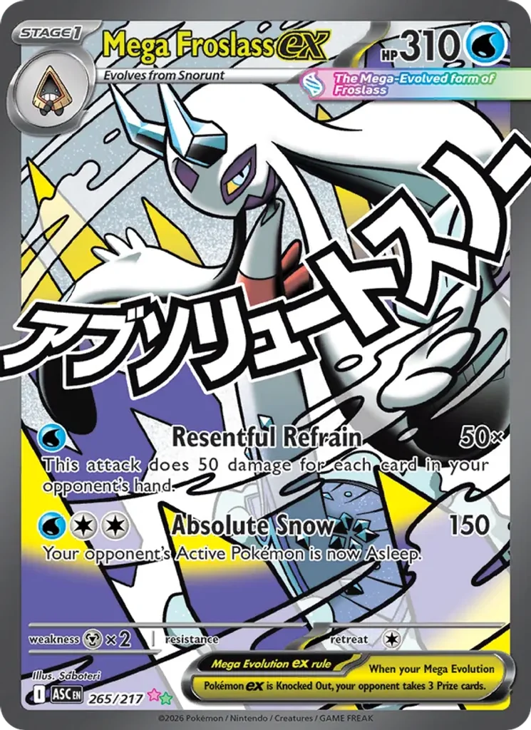 Mega Froslass ex 265/217 Ascended Heroes Pokémon TCG Near Mint – photo 3 of 3