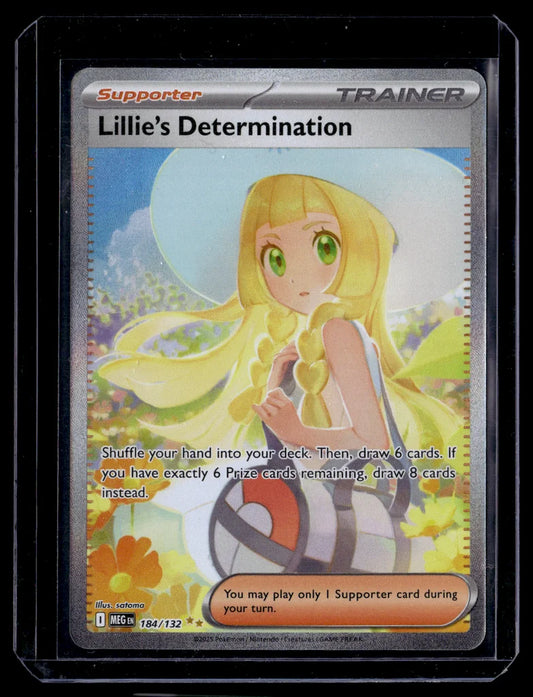 Lillie's Determination #184/132 Special Illustration Rare Pokémon TCG – front view