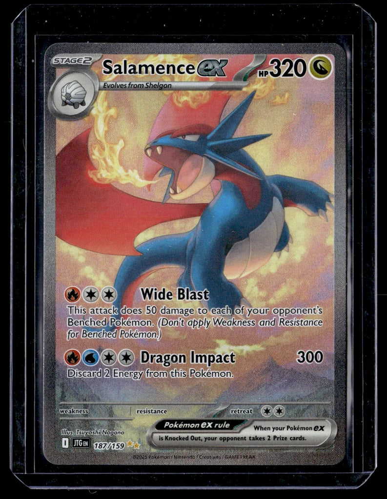 Salamence ex 187/159 Journey Together Special Illustration Rare – front view