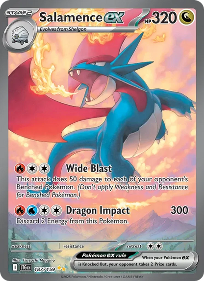 Salamence ex 187/159 Journey Together Special Illustration Rare – photo 3 of 3