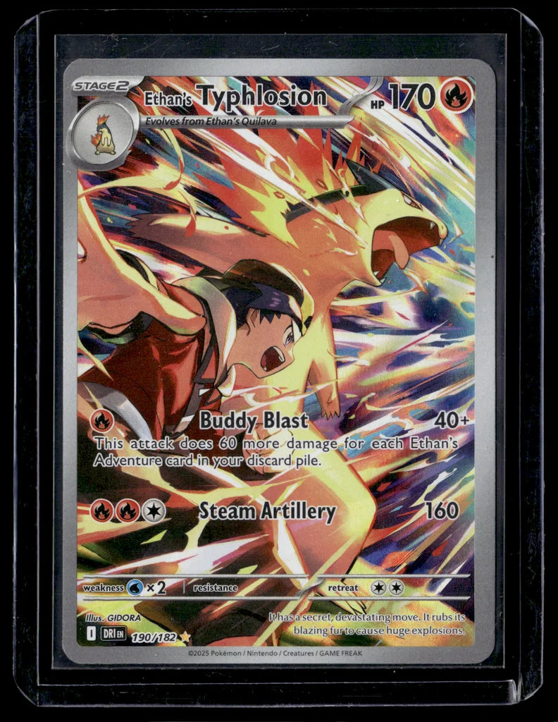 Ethan's Typhlosion 190/182 Destined Rivals Illustration Rare TCG Single – front view