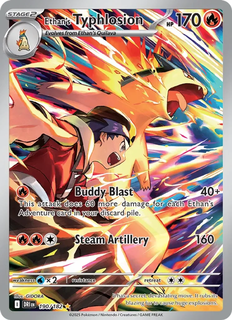 Ethan's Typhlosion 190/182 Destined Rivals Illustration Rare TCG Single – photo 3 of 3