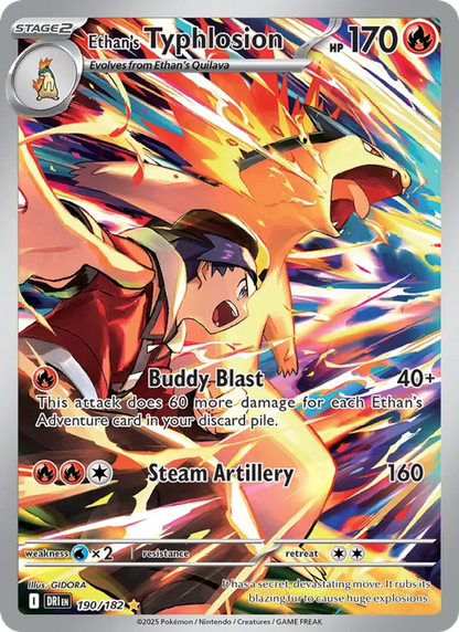 Ethan's Typhlosion 190/182 Destined Rivals Illustration Rare TCG Single – photo 3 of 3