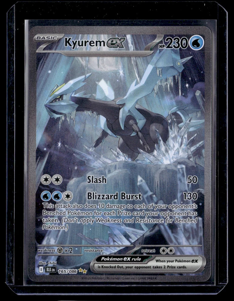 Kyurem ex #165/86 Black Bolt Special Illustration Rare Near Mint – front view