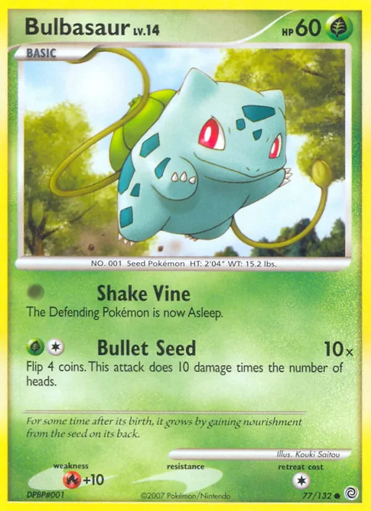 Bulbasaur 77/132 Secret Wonders Pokémon TCG Single Lightly Played – photo 3 of 3