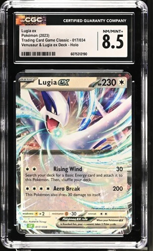 Lugia ex Pokémon TCG Classic 2023 CGC 8.5 NM/MINT+ – front view