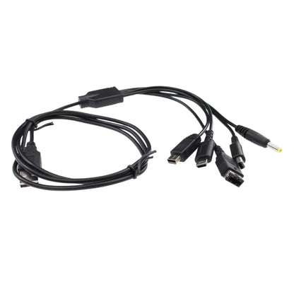 5-in-1 USB Charging Cable for Nintendo DS 3DS GBA SP and PSP – front view