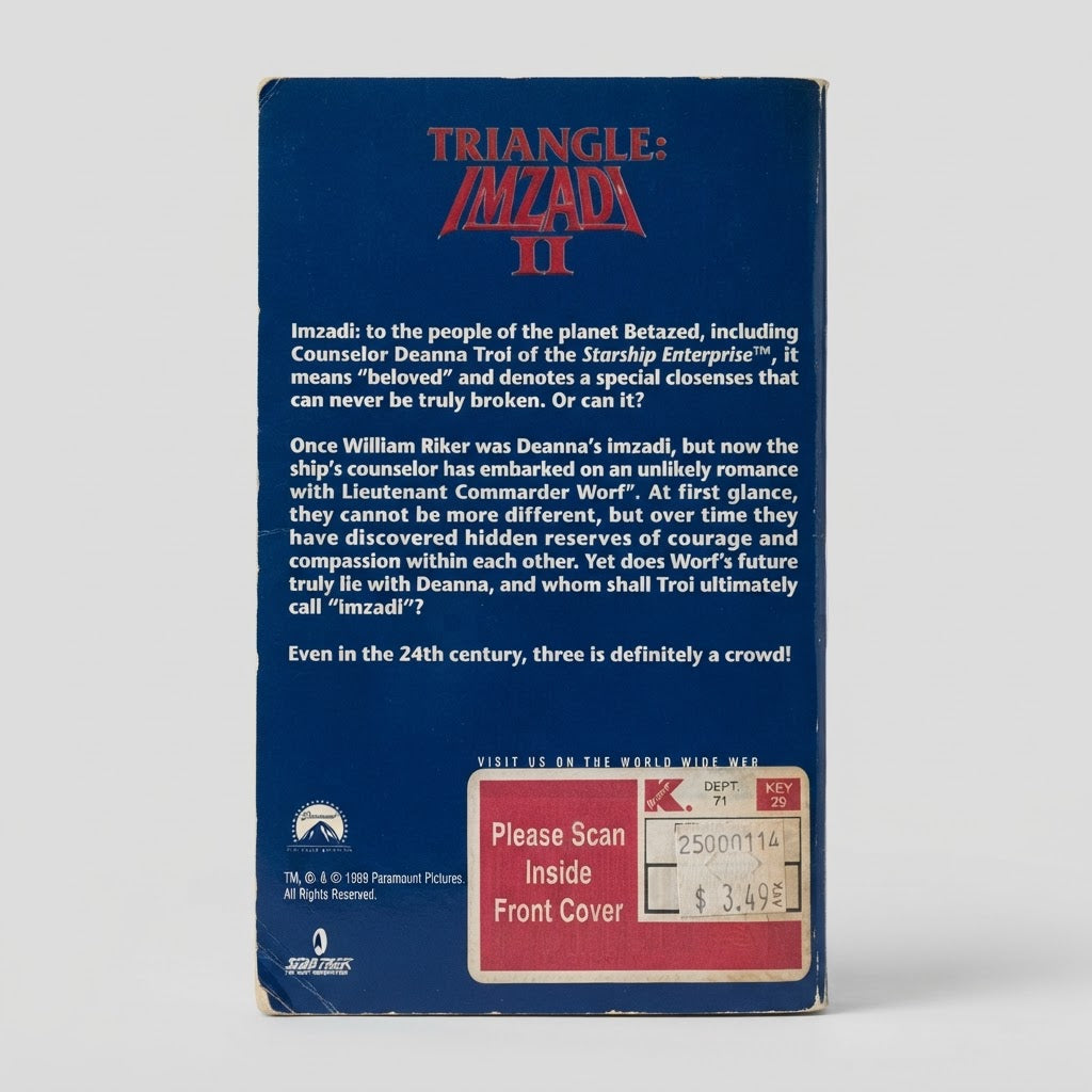 Star Trek: The Next Generation Triangle: Imzadi II Vintage Paperback – photo 2 of 3
