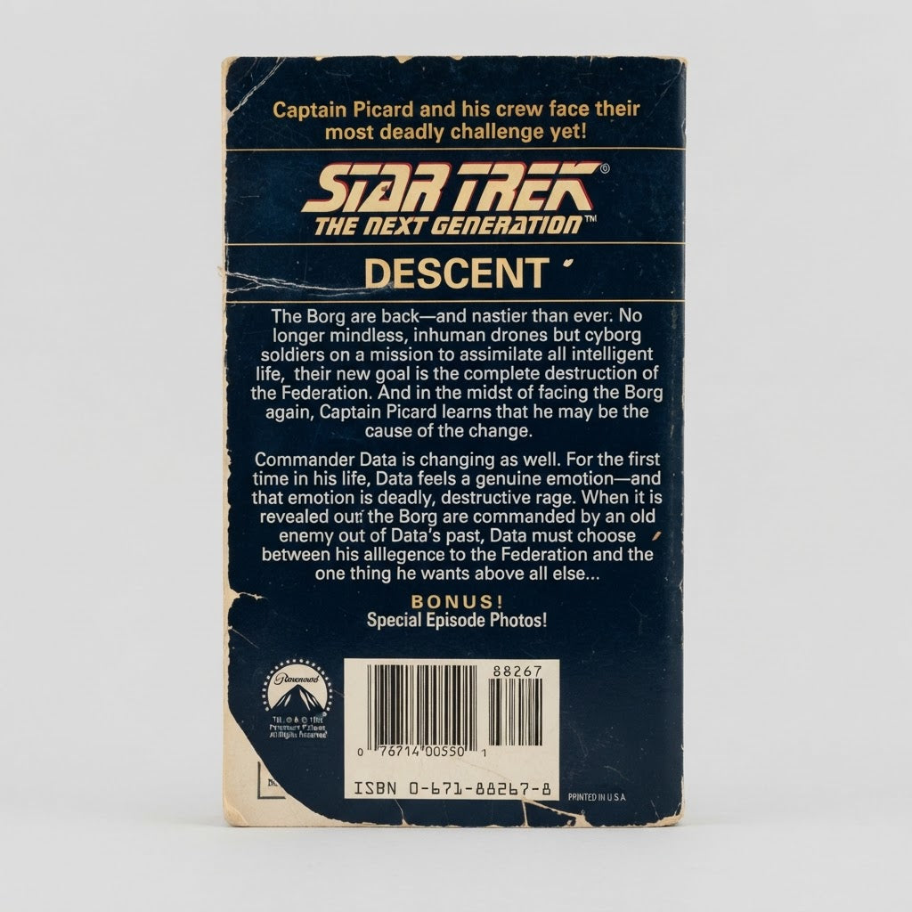 Star Trek: The Next Generation Descent Paperback by Diane Carey – photo 2 of 3