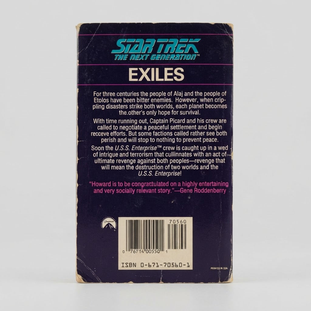 Star Trek The Next Generation Exiles #14 Vintage Paperback – photo 2 of 3