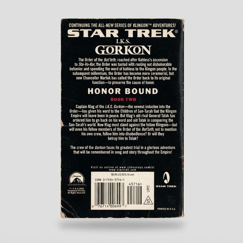 Star Trek: I.K.S. Gorkon - Honor Bound (Book Two) Paperback – photo 2 of 3