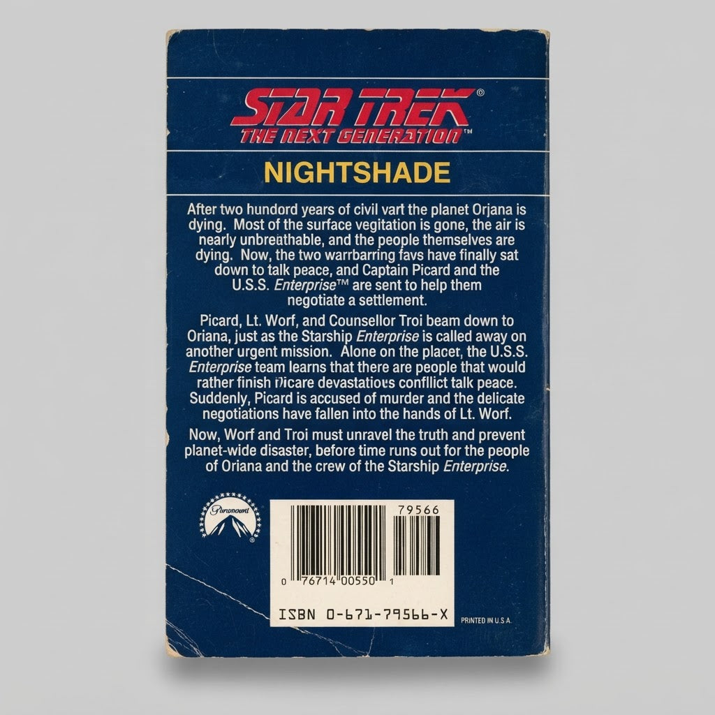 Star Trek: The Next Generation Nightshade #24 Mass Market Paperback – photo 2 of 3