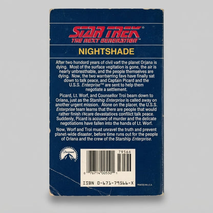 Star Trek: The Next Generation Nightshade #24 Mass Market Paperback – photo 2 of 3