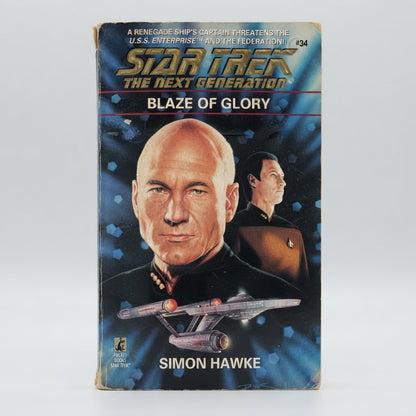 Star Trek: The Next Generation Blaze of Glory #34 Mass Market Paperback – front view