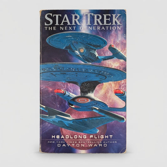 Star Trek: The Next Generation Headlong Flight Paperback Book – front view