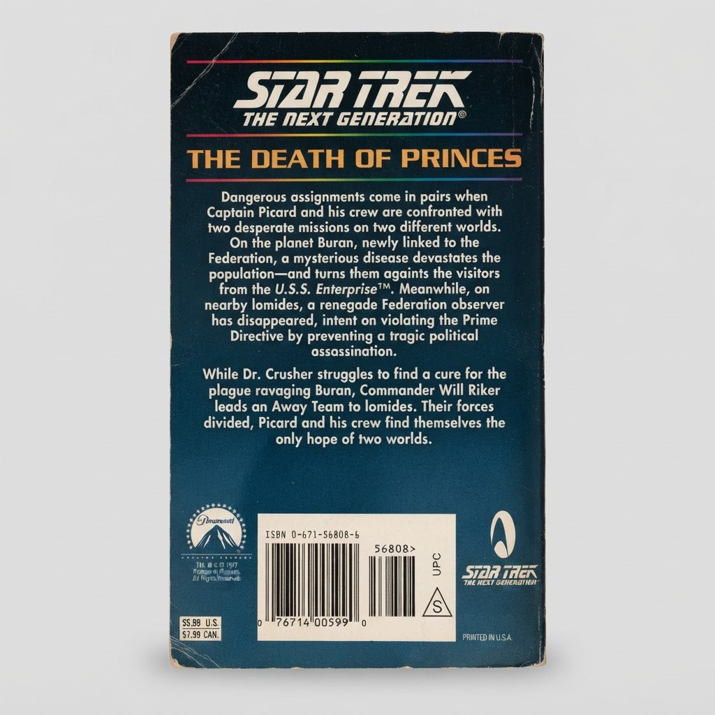 Star Trek: The Next Generation The Death of Princes (#44) Paperback – photo 2 of 3