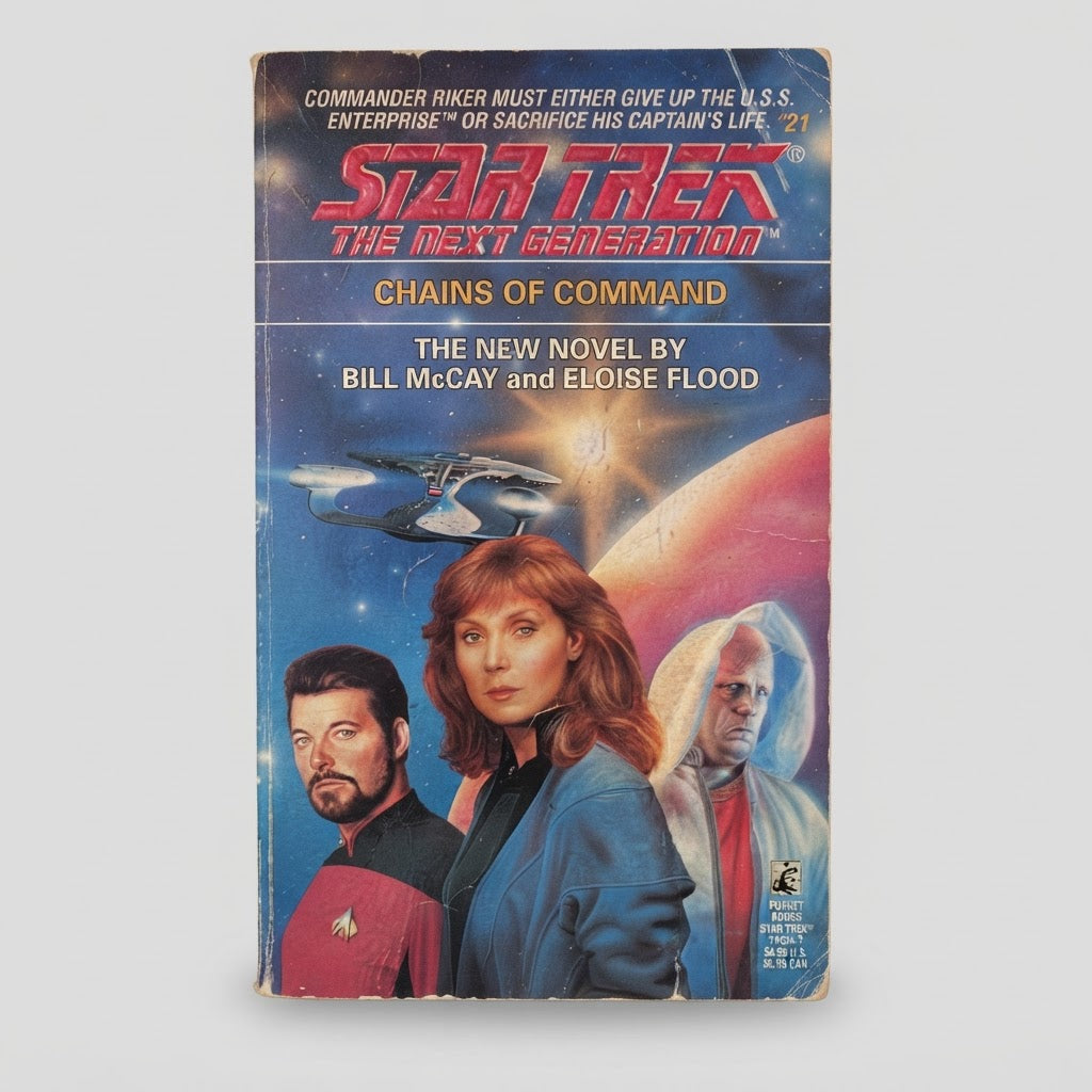 Star Trek: The Next Generation Chains of Command Paperback (#21) – front view