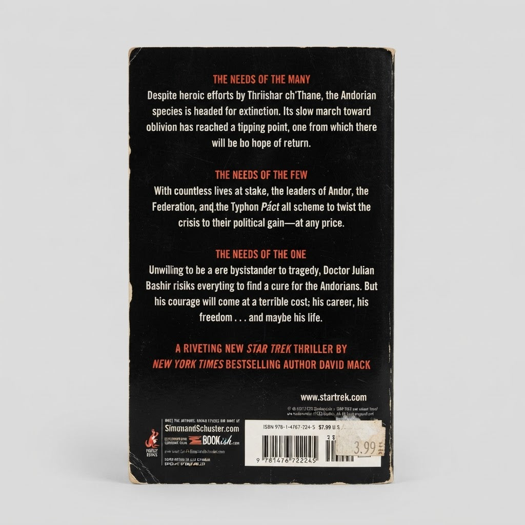 Star Trek: The Fall - A Ceremony of Losses (Mass Market Paperback) – photo 2 of 3